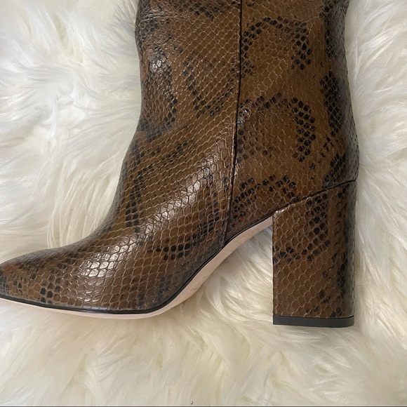 Paris Texas Python Print Boots Camel. Sz 36.5 (6) - Picture 3 of 8